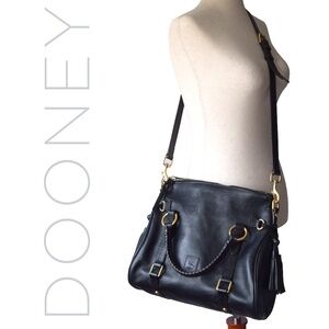 Dooney & Bourke Leather Florentine Satchel - Black